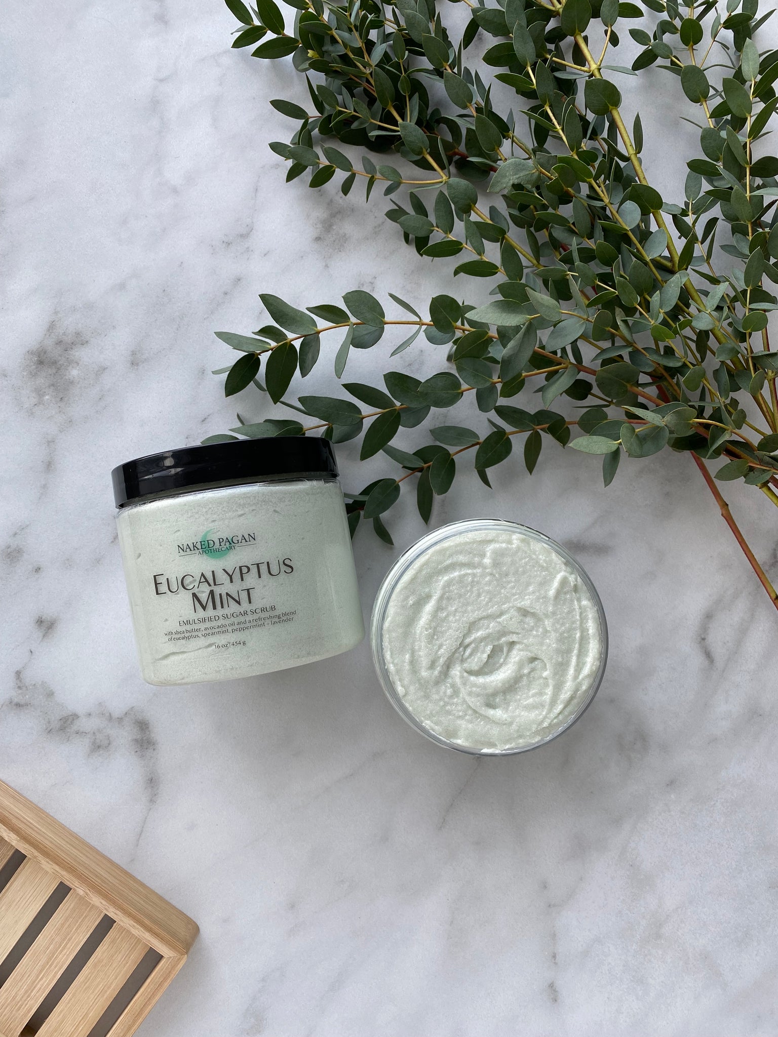 Spearmint + Eucalyptus Sugar Scrub