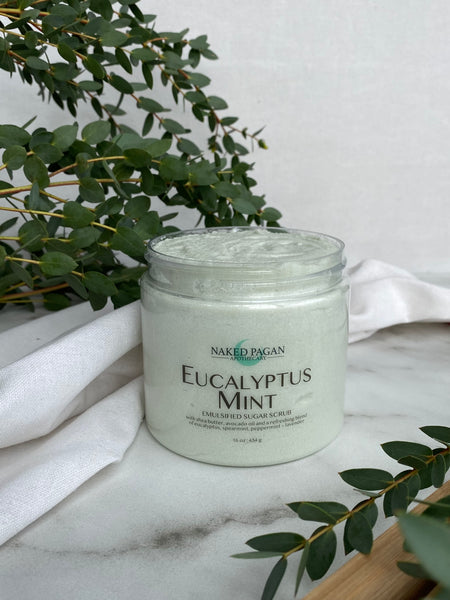 Spearmint + Eucalyptus Sugar Scrub